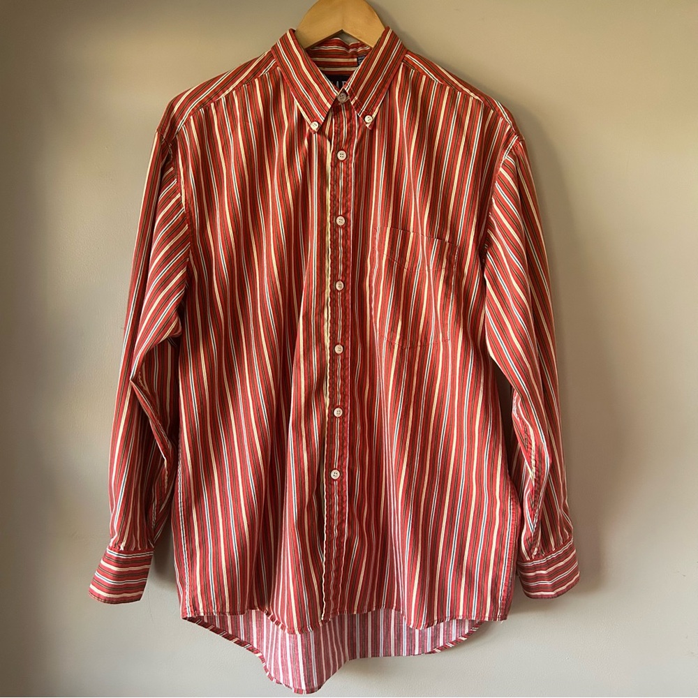Vintage Gap Multi Colored Striped Button Down Shirt